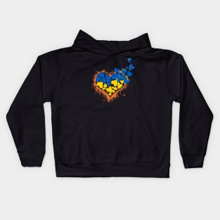 i stand with Ukraine Kids Hoodie